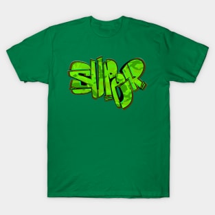 Super graffiti green T-Shirt